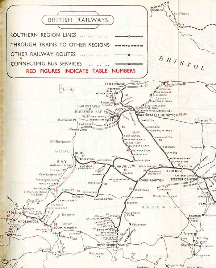 ACE Rail Map