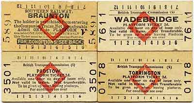 Padstow etc platform ticket