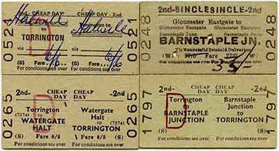 Barnstaple Ticket etc